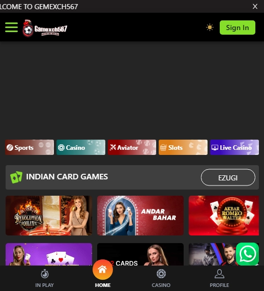 Gamexch567 Casino